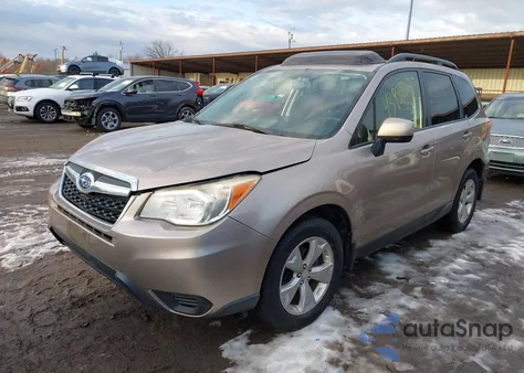 2014 Subaru Forester 2.5I Premium from USA, damaged, VIN JF2SJAEC5EH551372